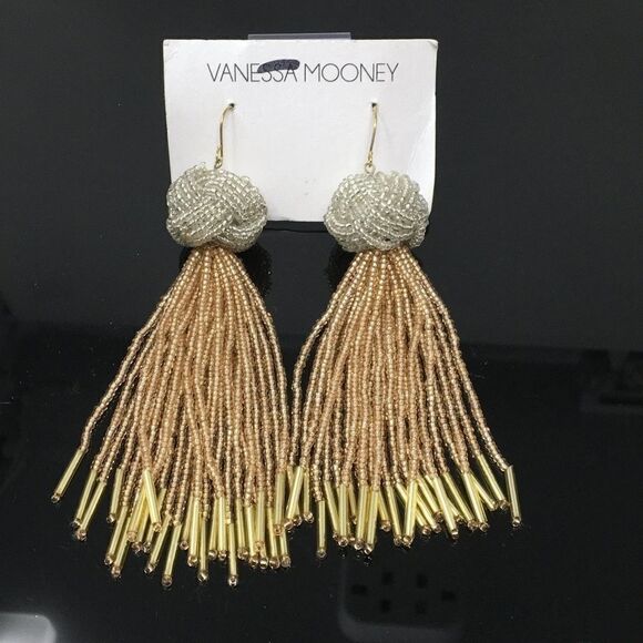 New Vanessa Mooney Beaded Drop Earrings (G1) - Picture 1 of 3